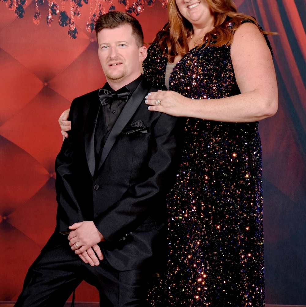 Elegant Black Sequin Gown